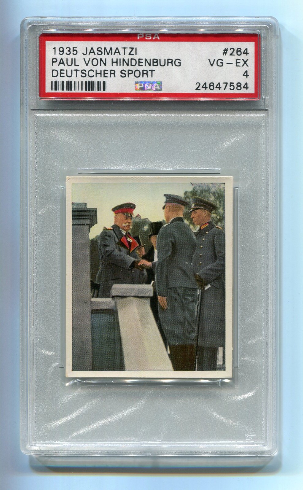 1935 Jasmatzi Deutscher Sport 264 Paul Von Hindenburg PSA 4 VGEX World War I WWI