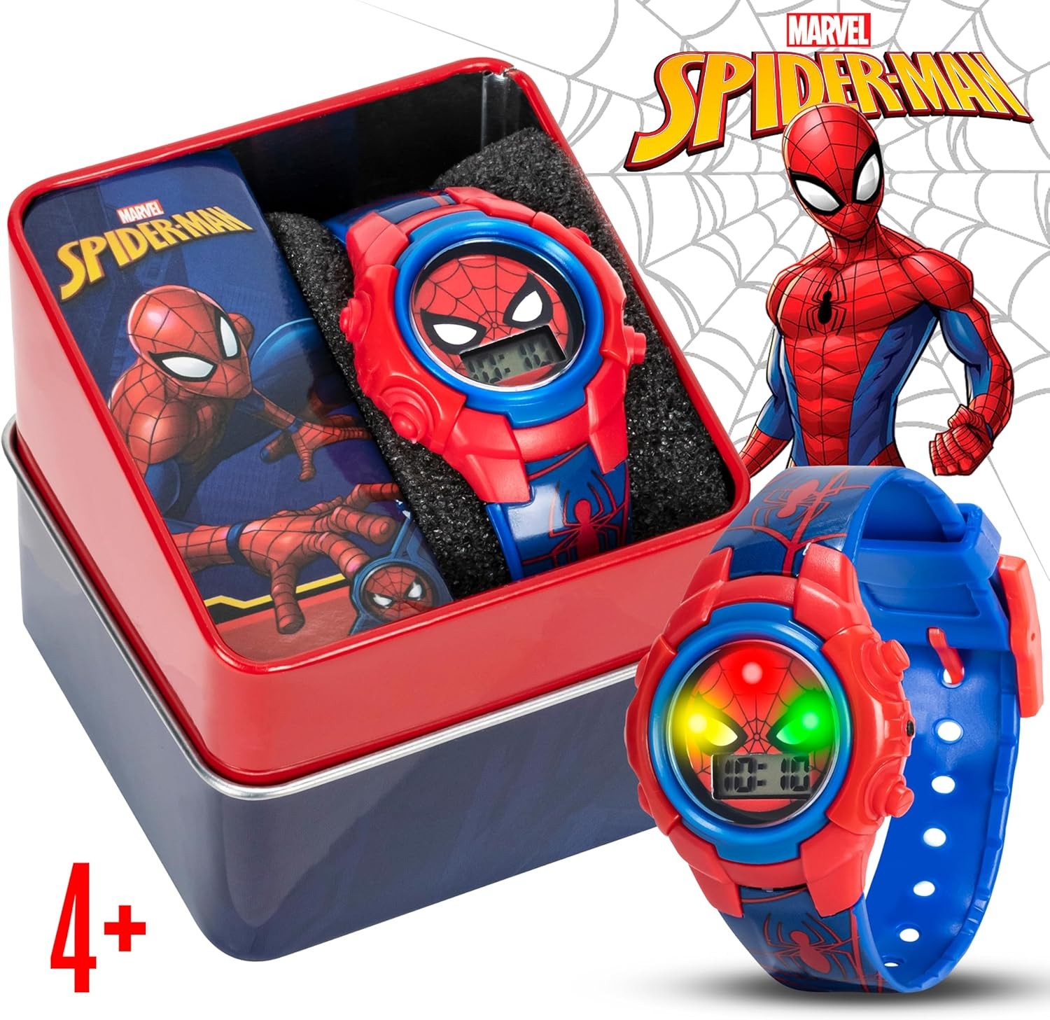 Spider-Man Kids Digital Watch Boys Girls Adjustable Strap Quartz Easy Read Gift Spider-Man Kids Digital Watch Boys Girls Adjustable Strap Quartz Easy Read Gift
