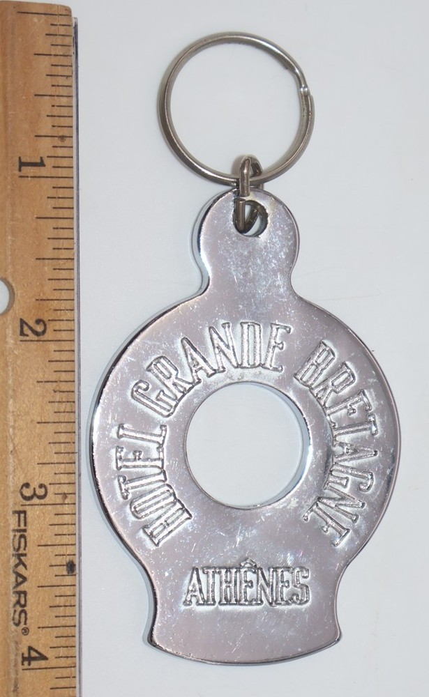 Vintage - Rare - Hotel Grande Bretage - Athens - Key Fob / Keychain - 
