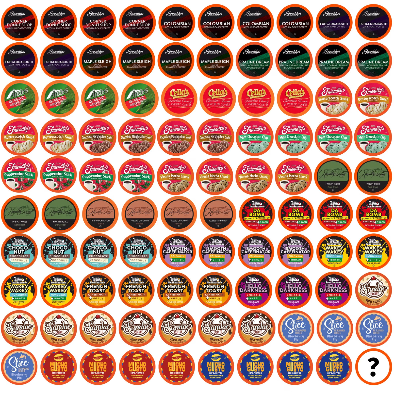 Two Rivers Mega Coffee Lovers Sampler Pods for Keurig K-Cup, 100 Count Two Rivers Mega Coffee Lovers Sampler Pods for Keurig K-Cup, 100 Count