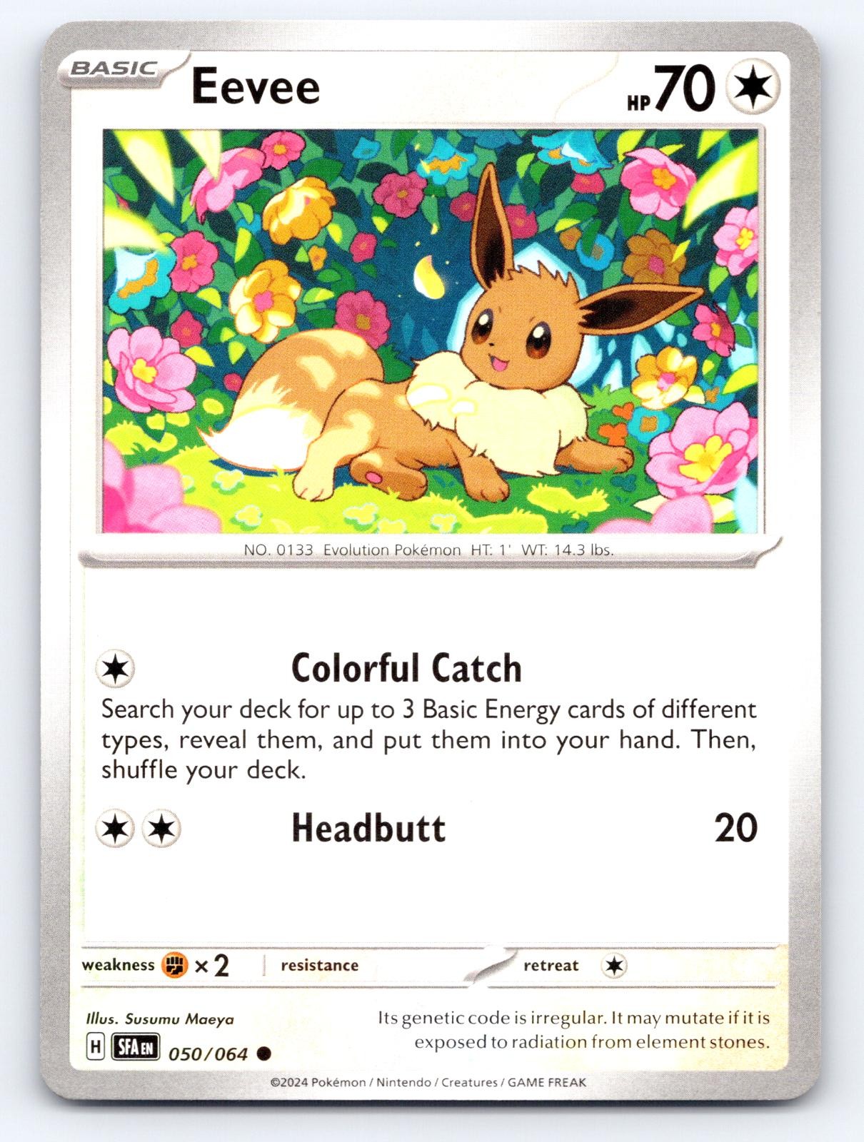 Eevee 050/064 Common Shrouded Fable Pokemon Near Mint