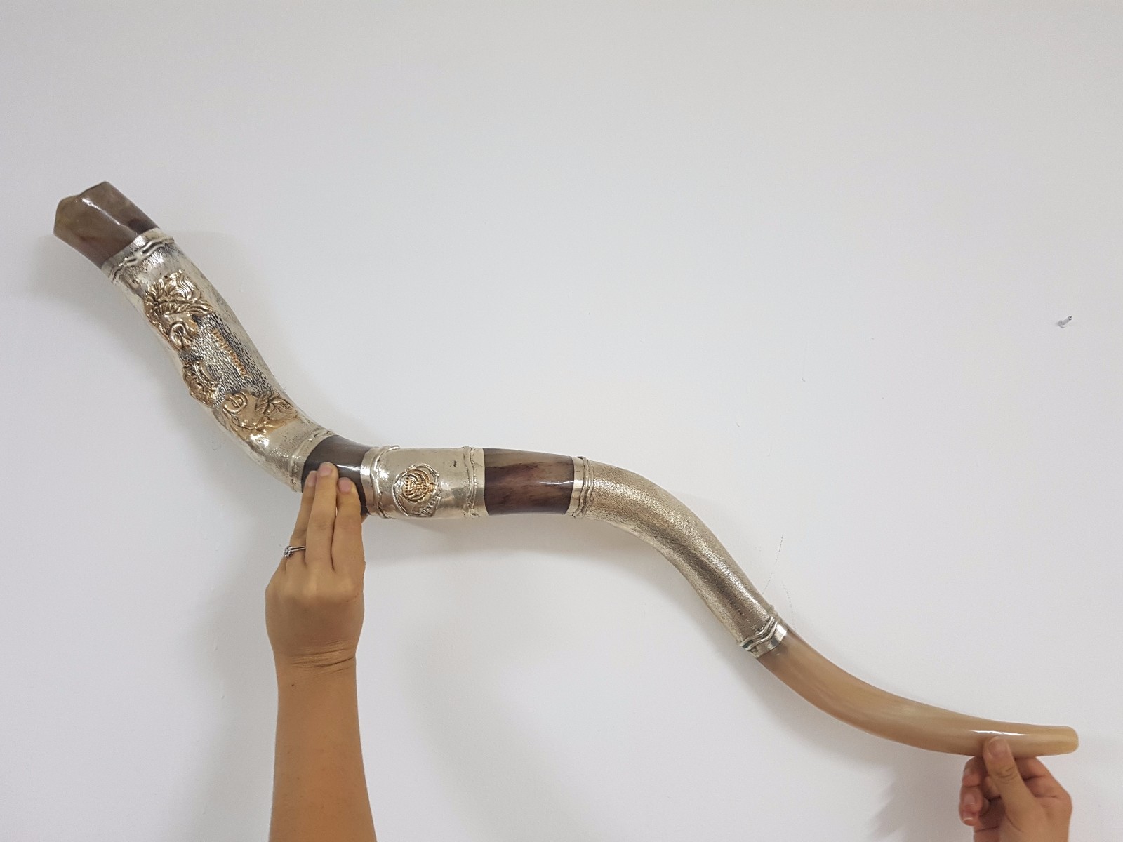Shofar Amazing Silver plated 40+\