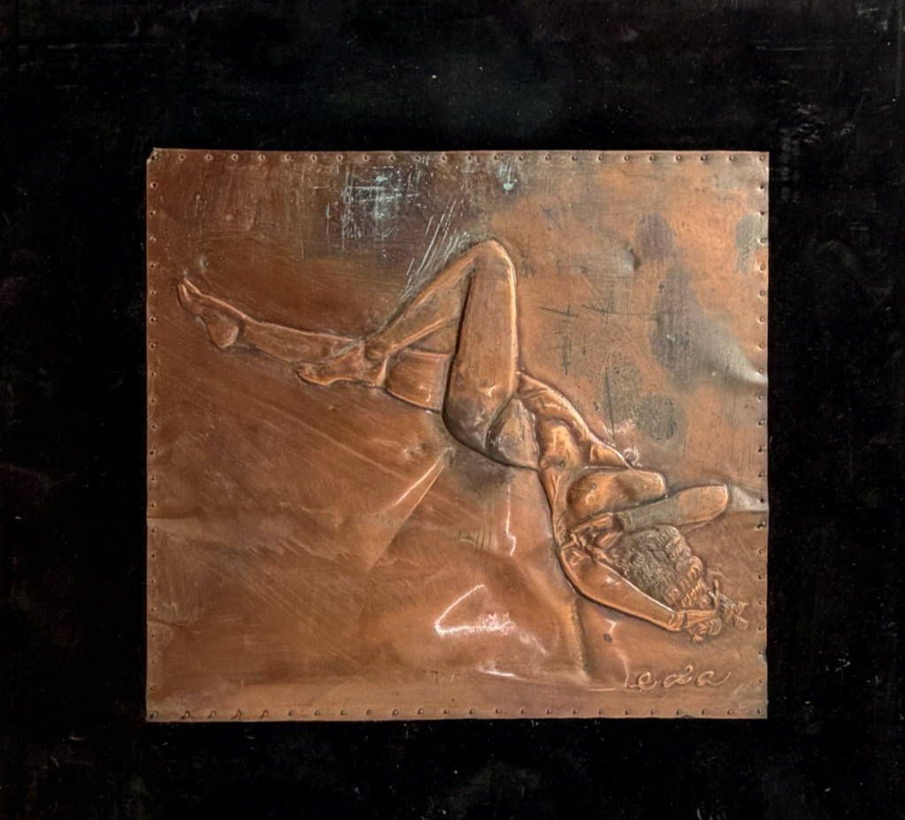 Vintage Mid Century Framed Copper Repoussé Wall Art / Plaque Vintage Mid Century Framed Copper Repoussé Wall Art / Plaque