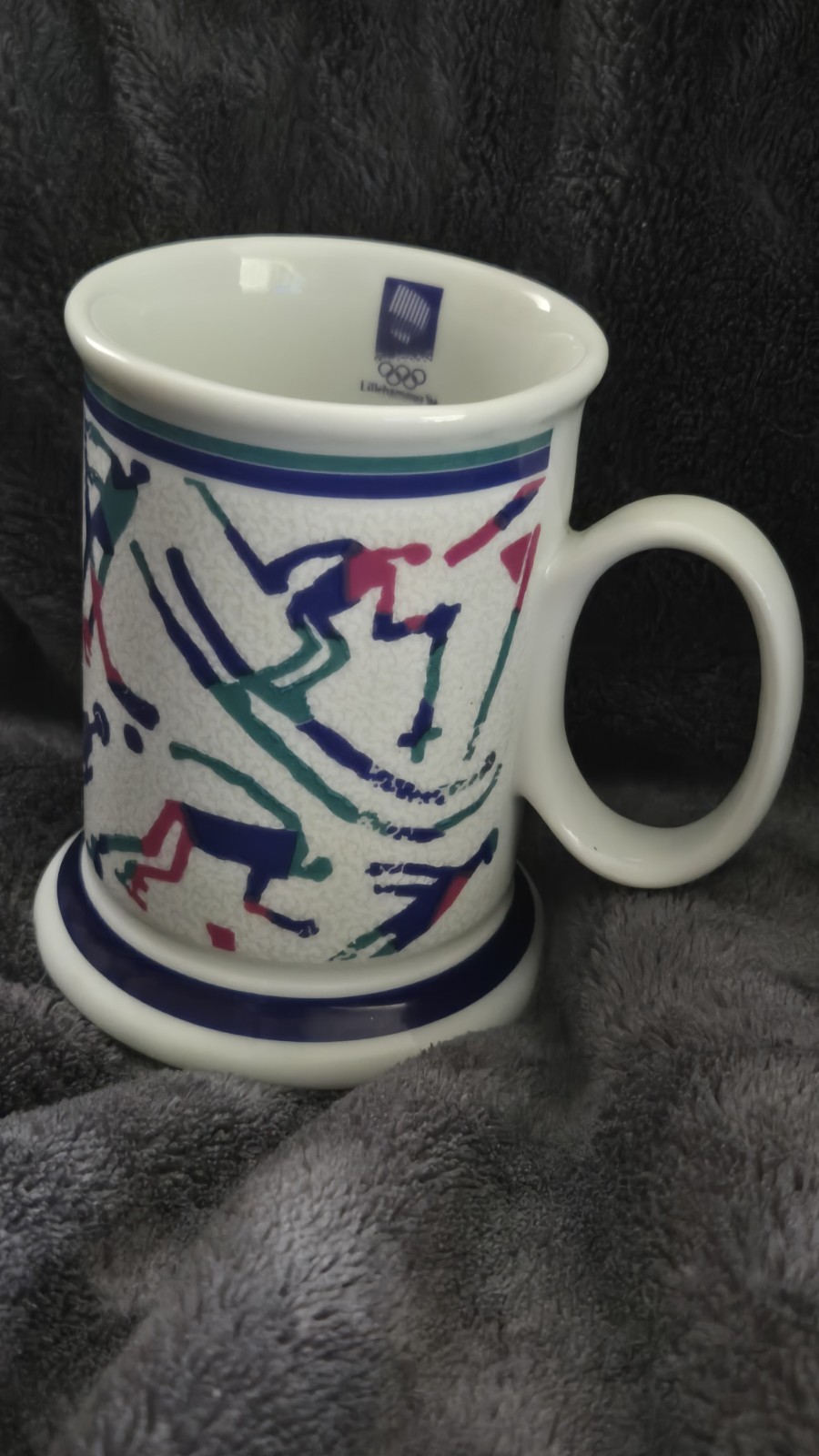 Official Souvenir porcelain mug from the 1994 Lillehammer Winter Olympic Games 