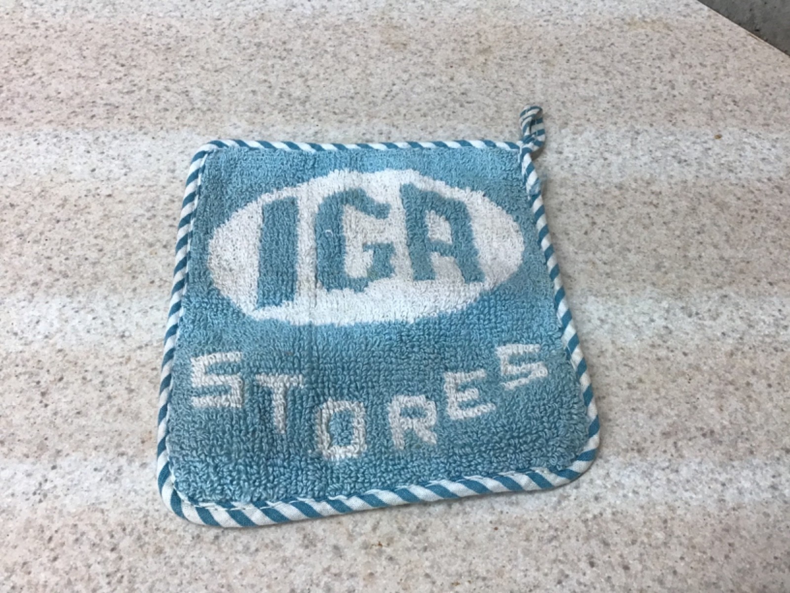 Vintage IGA Stores Potholder Farmhouse Kitchen Decor Vintage IGA Stores Potholder Farmhouse Kitchen Decor