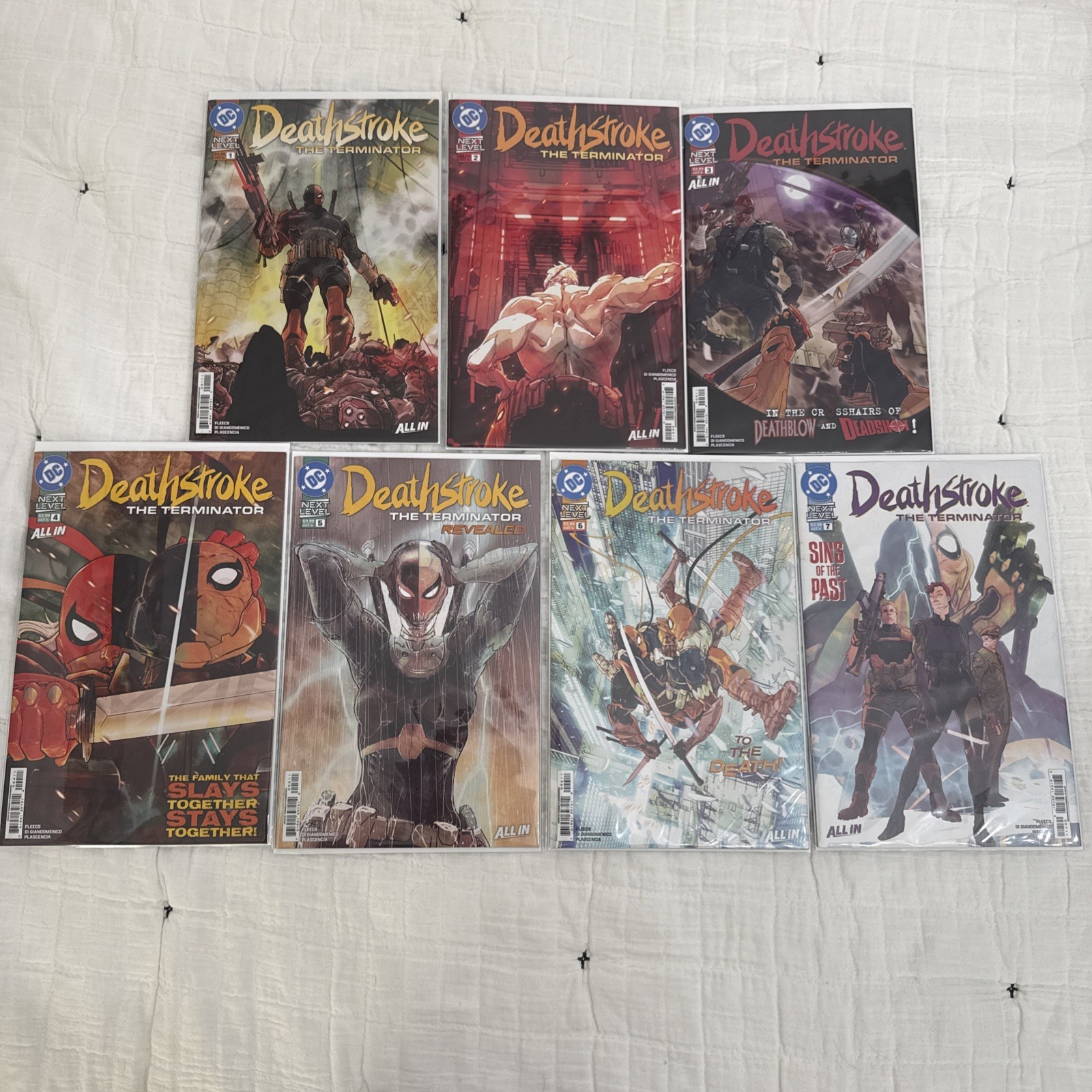 DEATHSTROKE the Terminator #1-7 DC Next Level 1st Prints Cover A DEATHSTROKE the Terminator #1-7 DC Next Level 1st Prints Cover A
