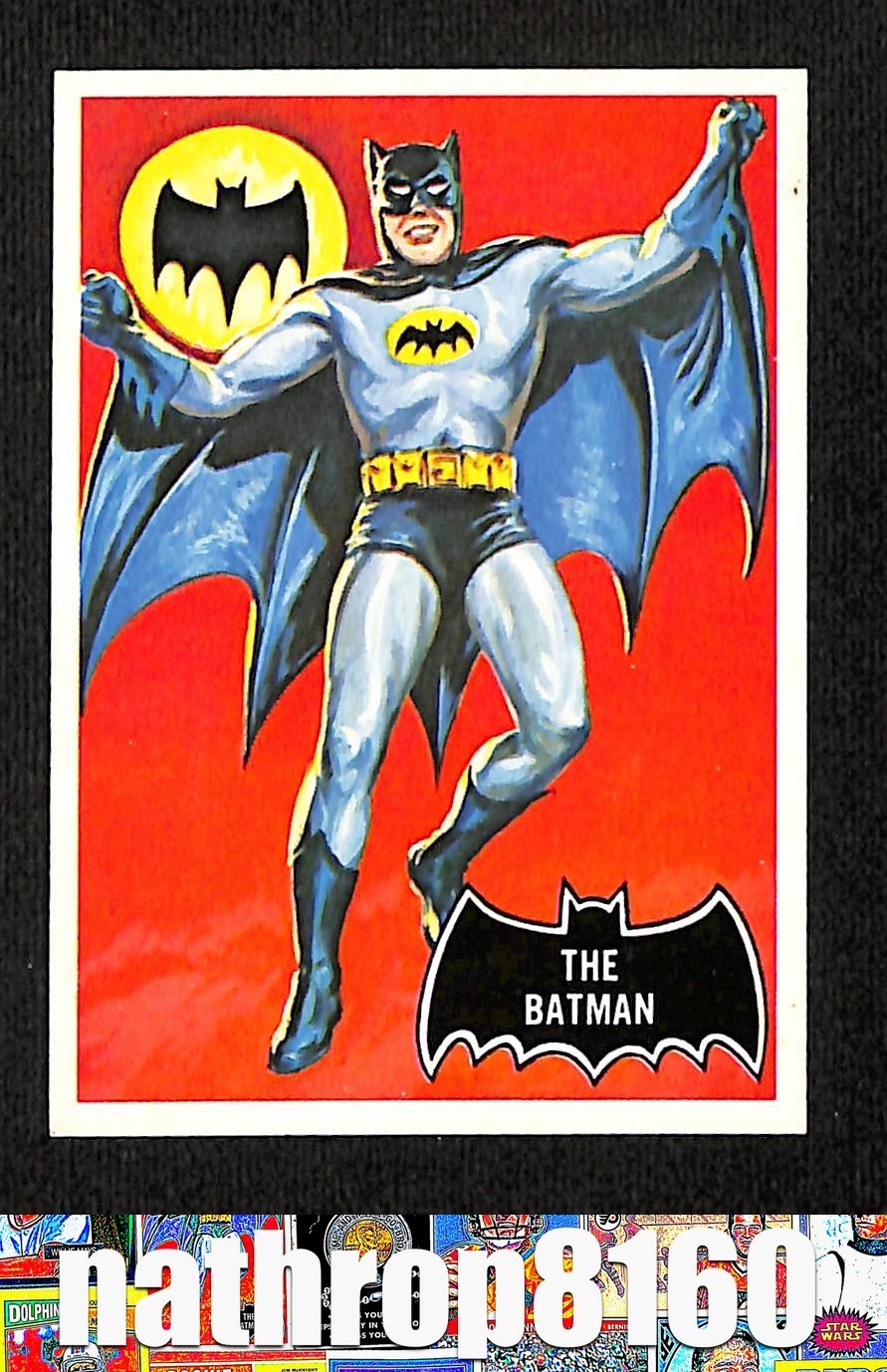 1989 Topps Batman Deluxe Reissue 1966 Reprint RC Rookie #1 The Batman NM 16811 1989 Topps Batman Deluxe Reissue 1966 Reprint RC Rookie #1 The Batman NM 16811