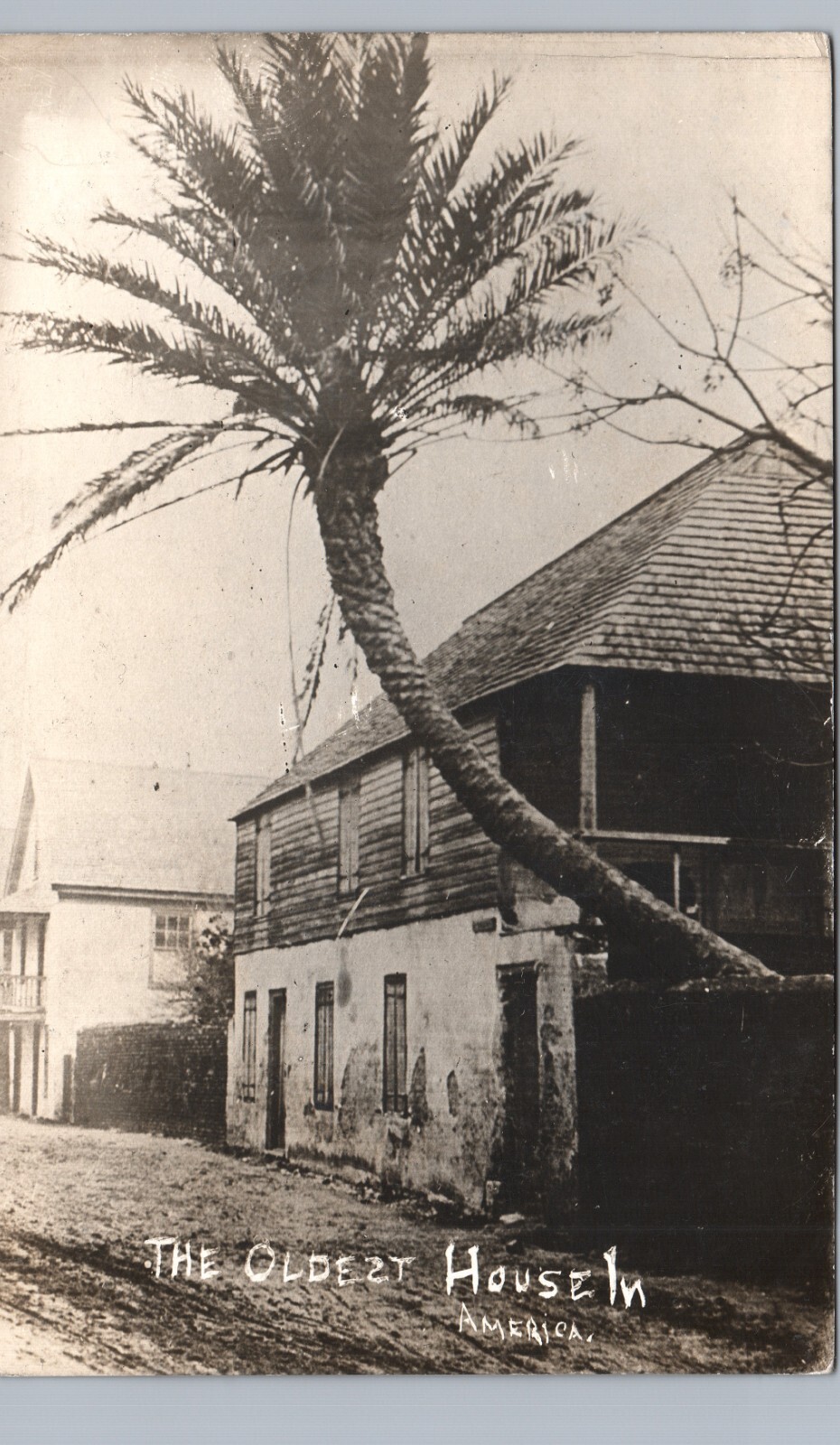 OLDEST HOUSE IN AMERICA st augustine fl real photo postcard rppc florida history