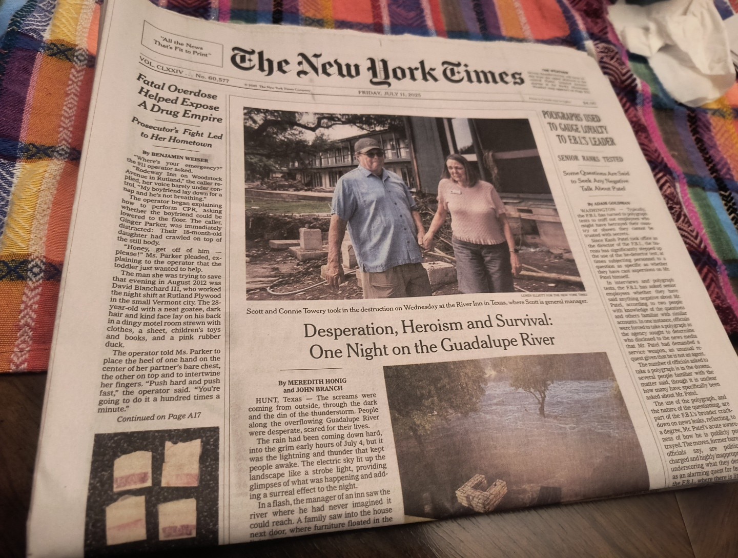 New York Times Newspaper NYT Friday July 11 2025 Print