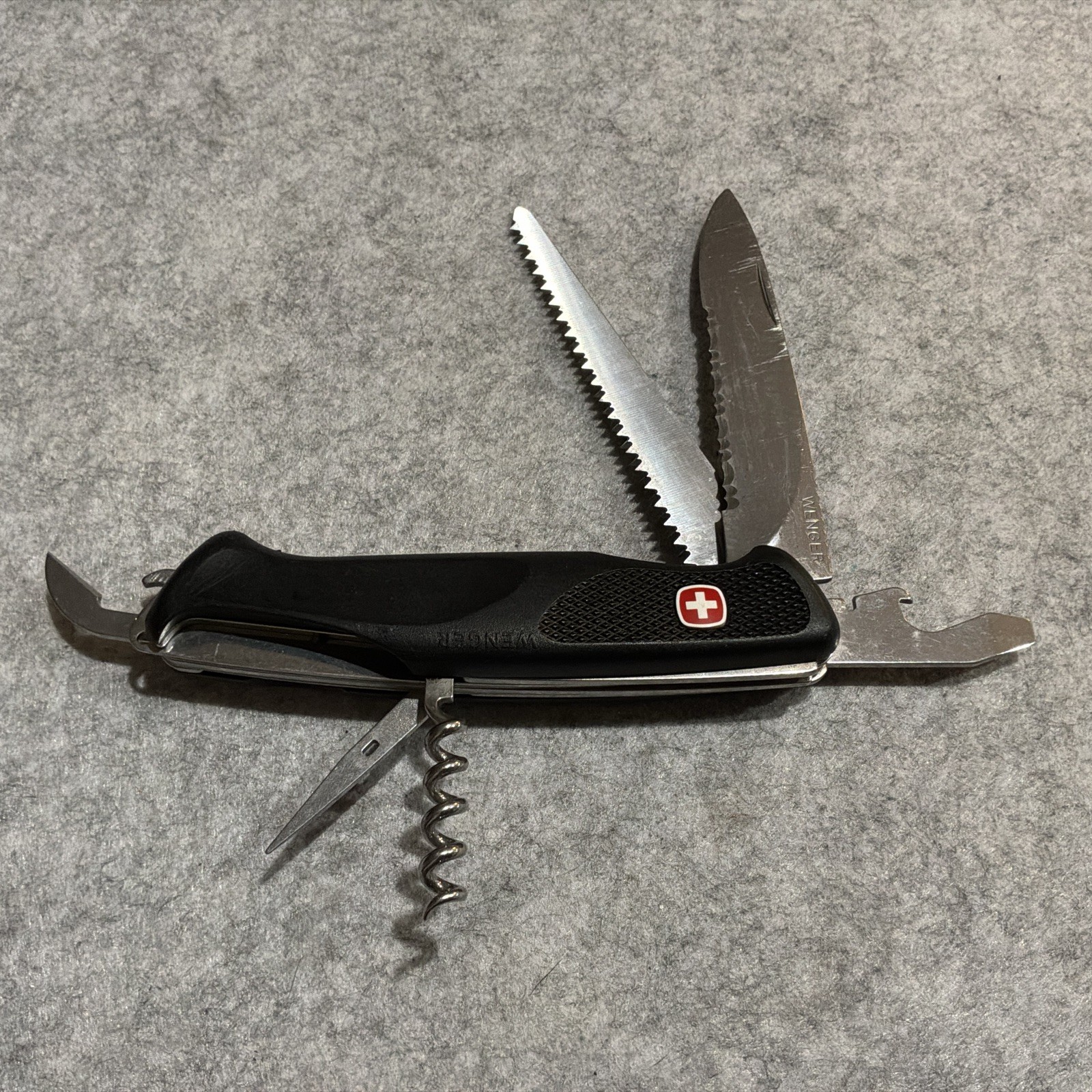 Wenger Swiss Army Knife Black Ranger 55 130mm 