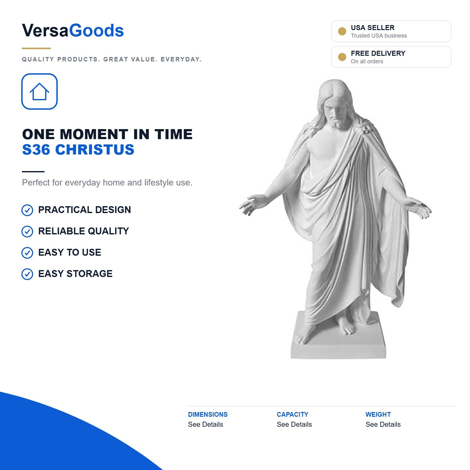 One Moment In Time S36 Christus Statue White Cultured Marble Hand Made Mormon... One Moment In Time S36 Christus Statue White Cultured Marble Hand Made Mormon...