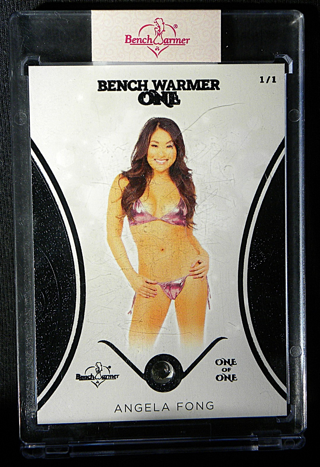 2024 Bench Warmer One Angela Fong BLACK FOIL PARALLEL 1/1 1 OF 1