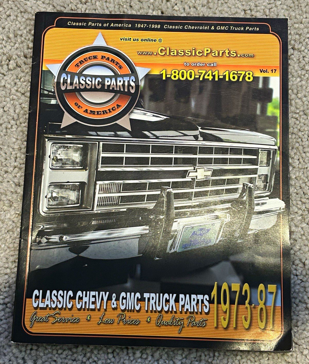 Classic Parts of America Chevy & GMC Truck Parts Brochure Vol 17 1947-1998