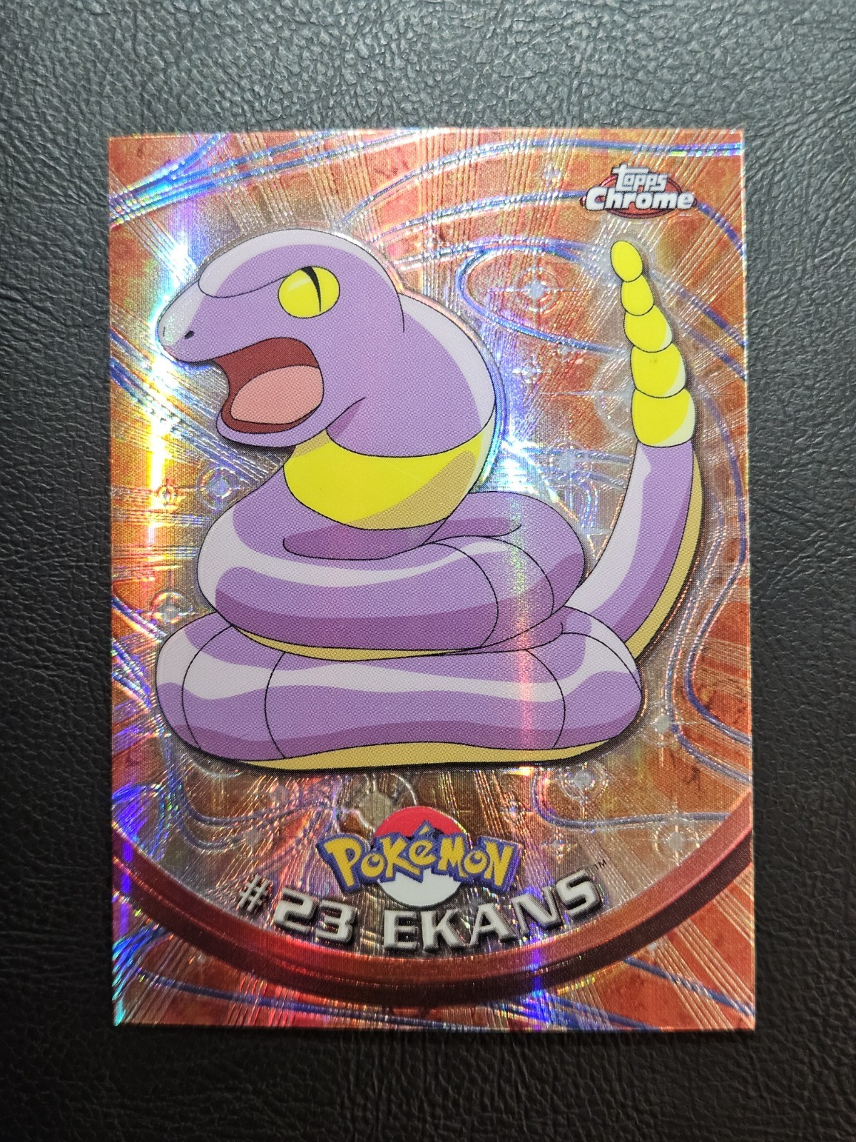 Ekans #23 - Pokemon 2000 TV Series 1 Topps Chrome SPECTRA Chrome RED