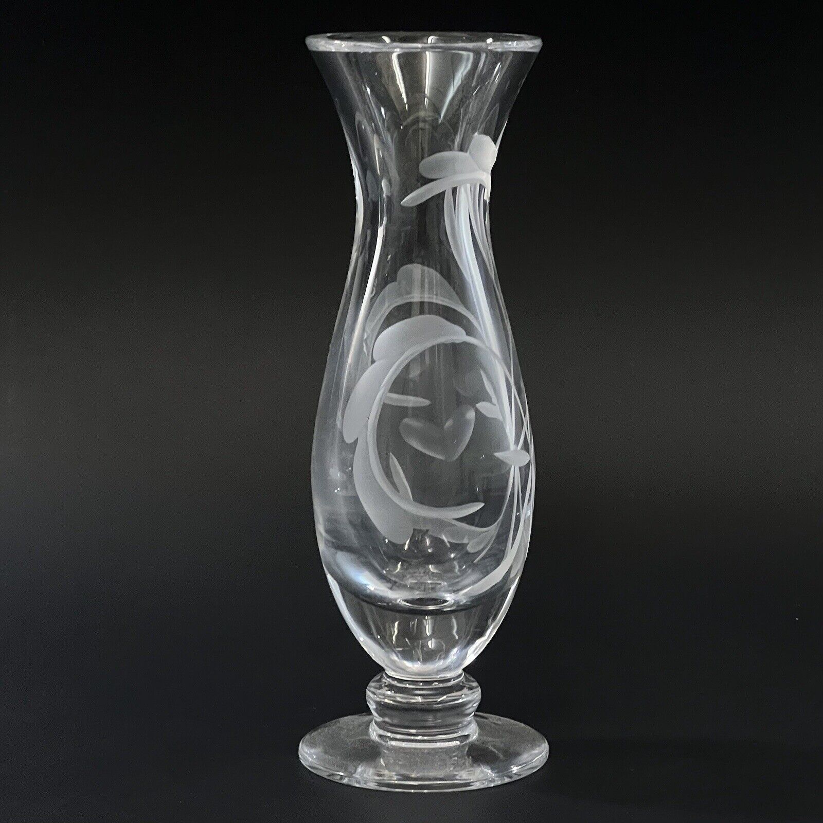 Waterford Marquis Crystal YOURS TRULY Footed Bud Vase 7.25\
