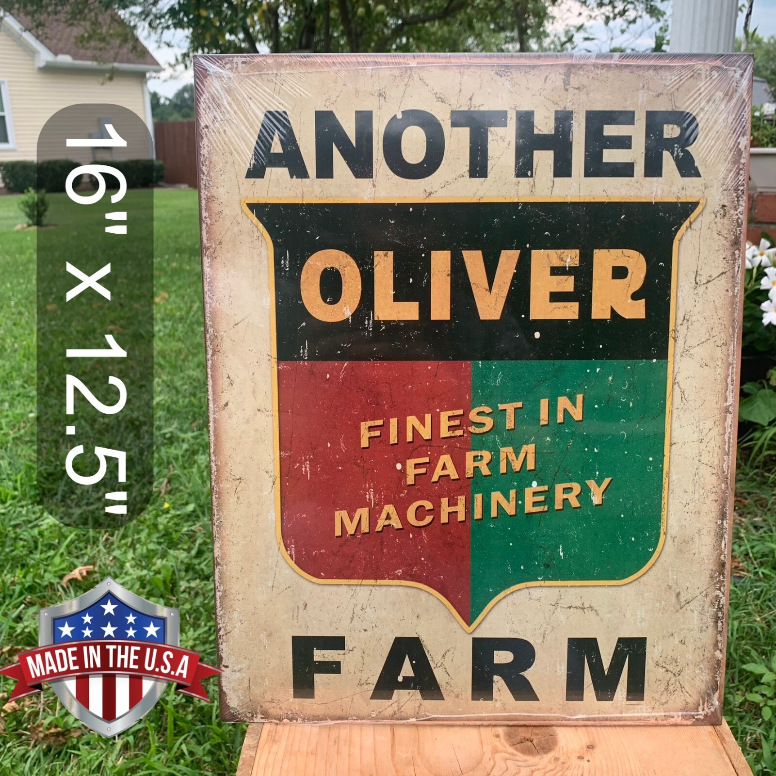 Another Oliver Finest Farm Machinery Tractor Tin Metal Sign Wall Garage Classic Another Oliver Finest Farm Machinery Tractor Tin Metal Sign Wall Garage Classic