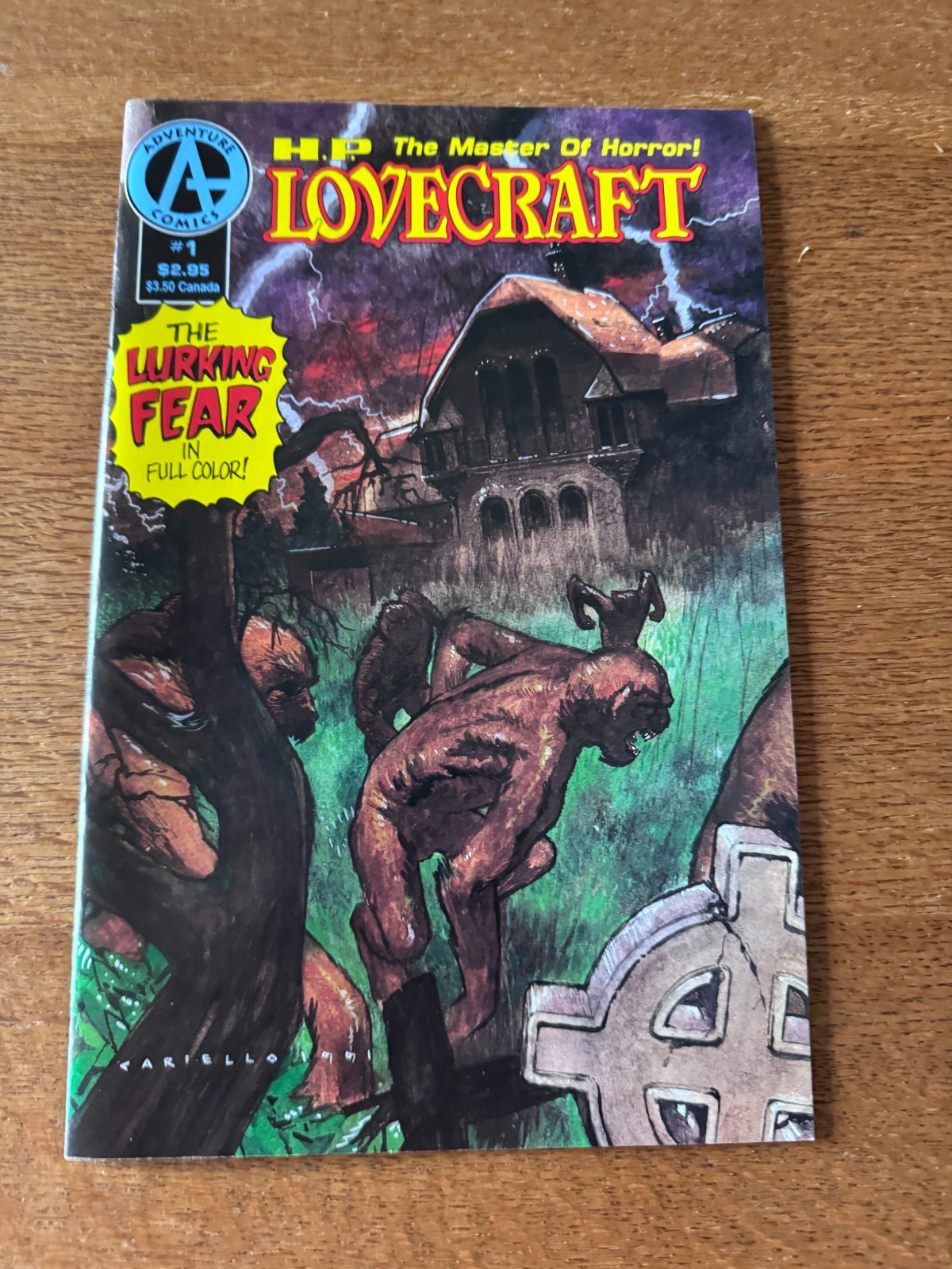 H.P. Lovecraft #1 The Lurking Fear 1991 Adventure Comics HORROR, VG nice H.P. Lovecraft #1 The Lurking Fear 1991 Adventure Comics HORROR, VG nice