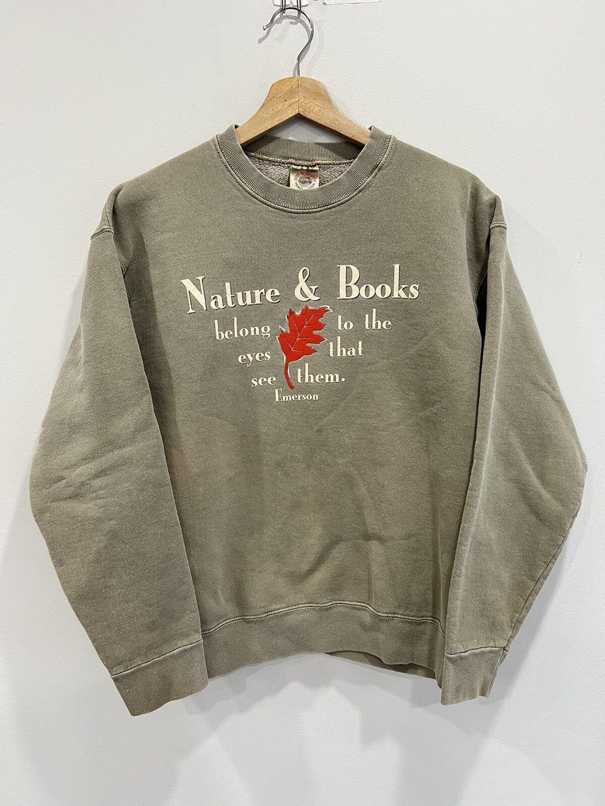 Vintage Nature And Books Emerson Sweater olive green autumn Vintage Nature And Books Emerson Sweater olive green autumn