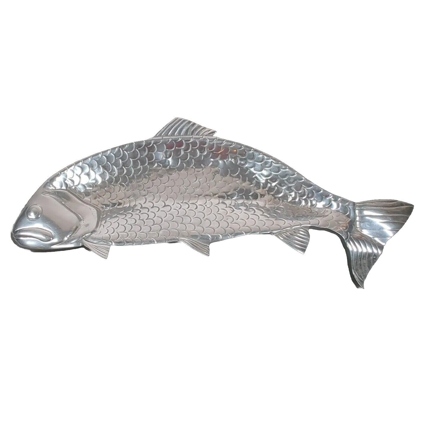 Vintage Arthur Court Silver Fish Salmon Trout Serving Platter Aluminum 21\