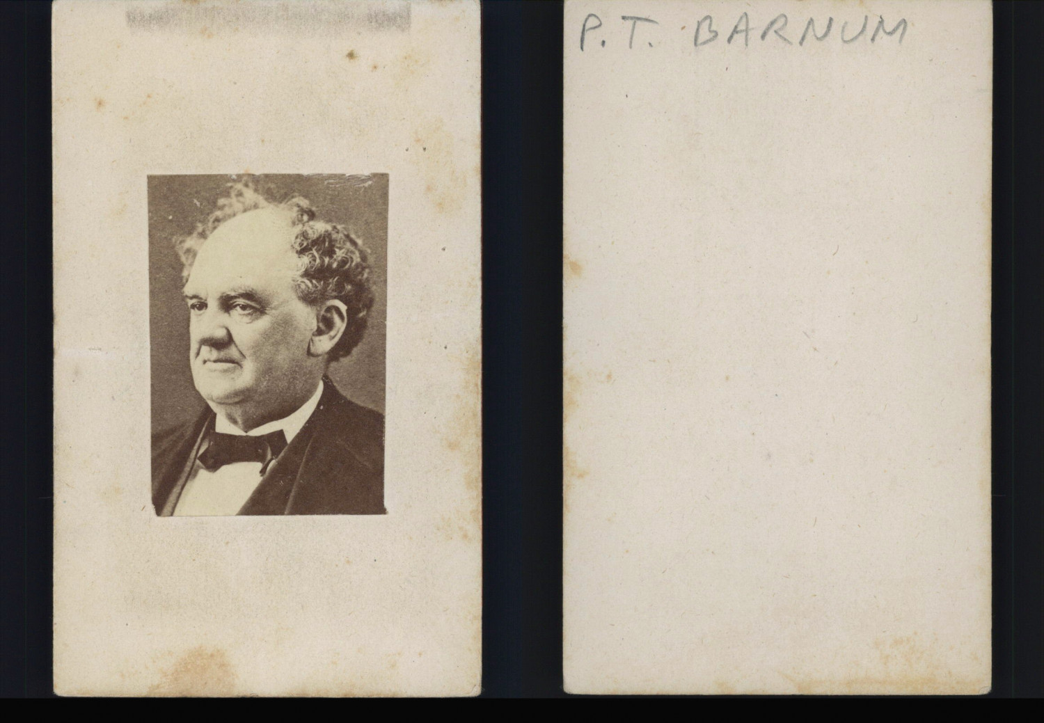 Phineas Taylor Barnum Albumen Print 6.5x9.5 Circa 1870 Album Print