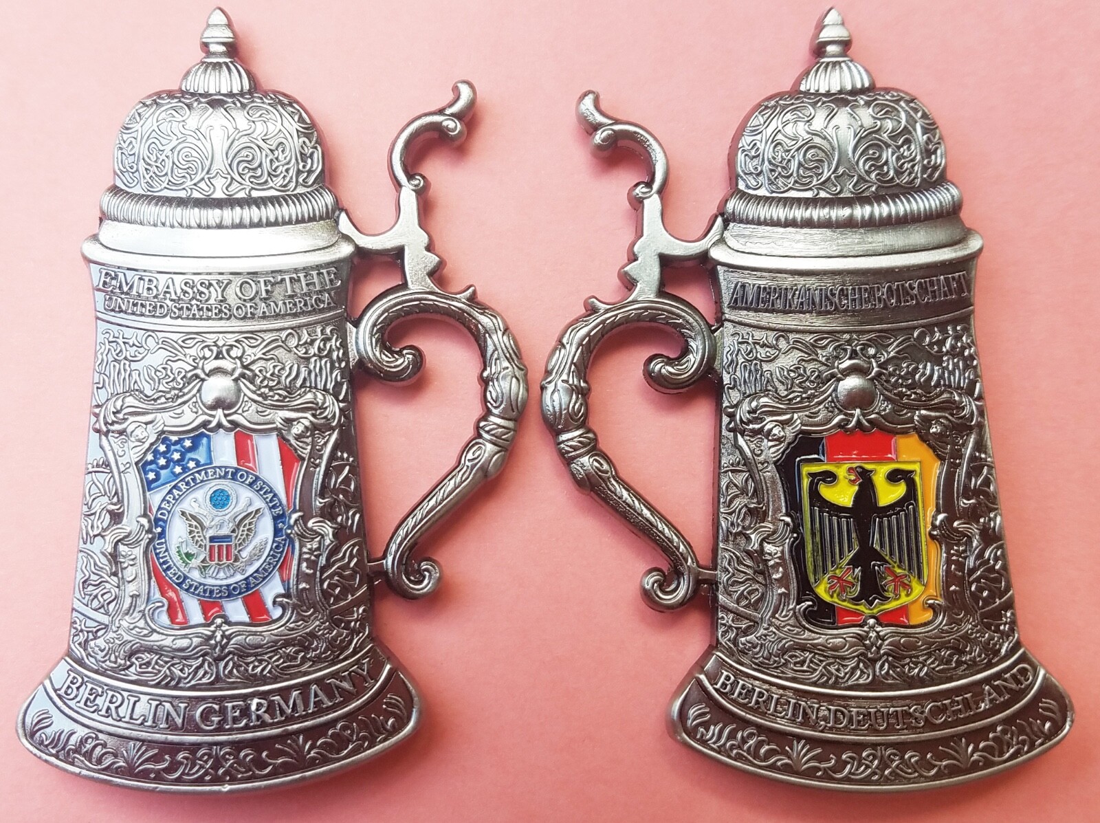 US Embassy Berlin Germany Stein shape Challenge Coin 2.5 US Embassy Berlin Germany Stein shape Challenge Coin 2.5