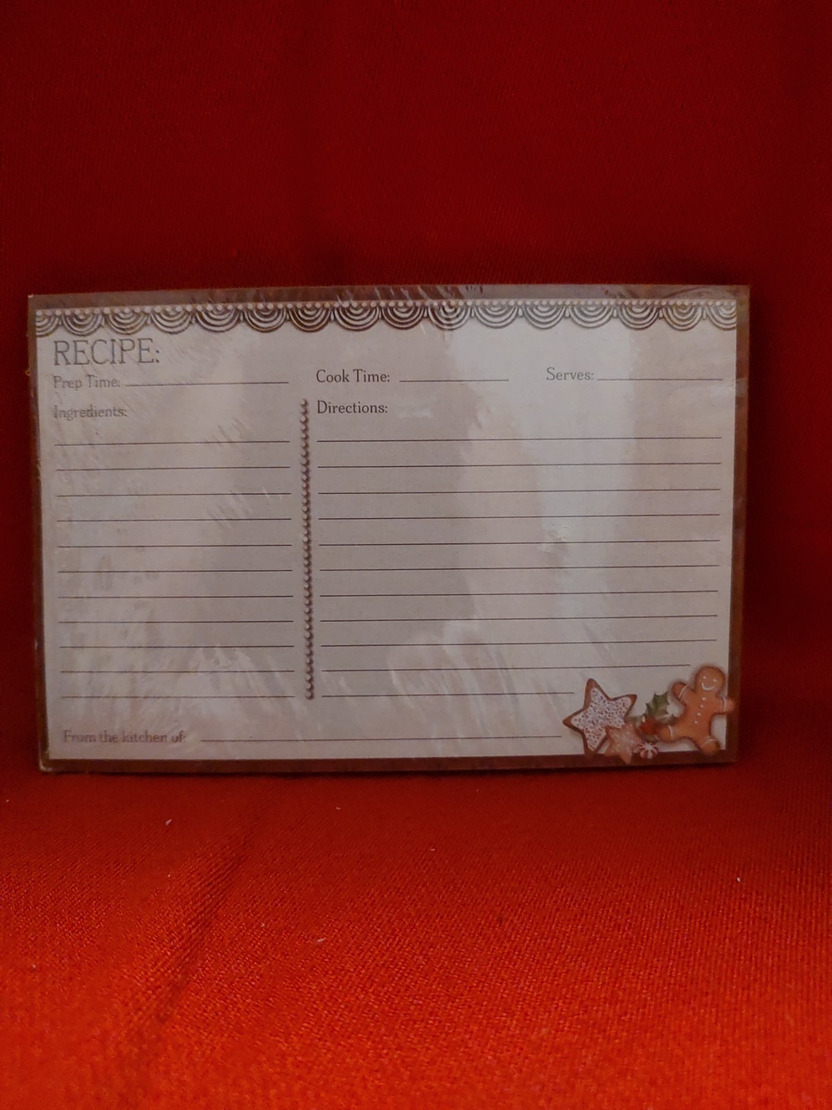 Lang ~ Holidays are Homemade Gingerbread Recipe Cards 36 Lined/Double Sided NEW Lang ~ Holidays are Homemade Gingerbread Recipe Cards 36 Lined/Double Sided NEW
