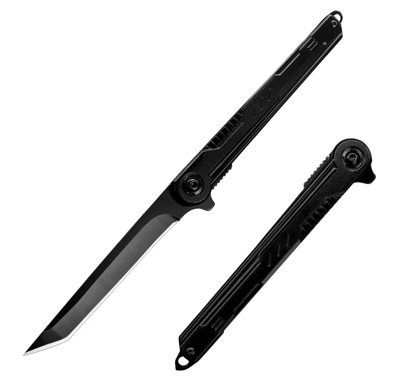Pocket Knife，Gentleman’s Slim Knife with Tanto 7CR13Mov Stainless Steel Blade...