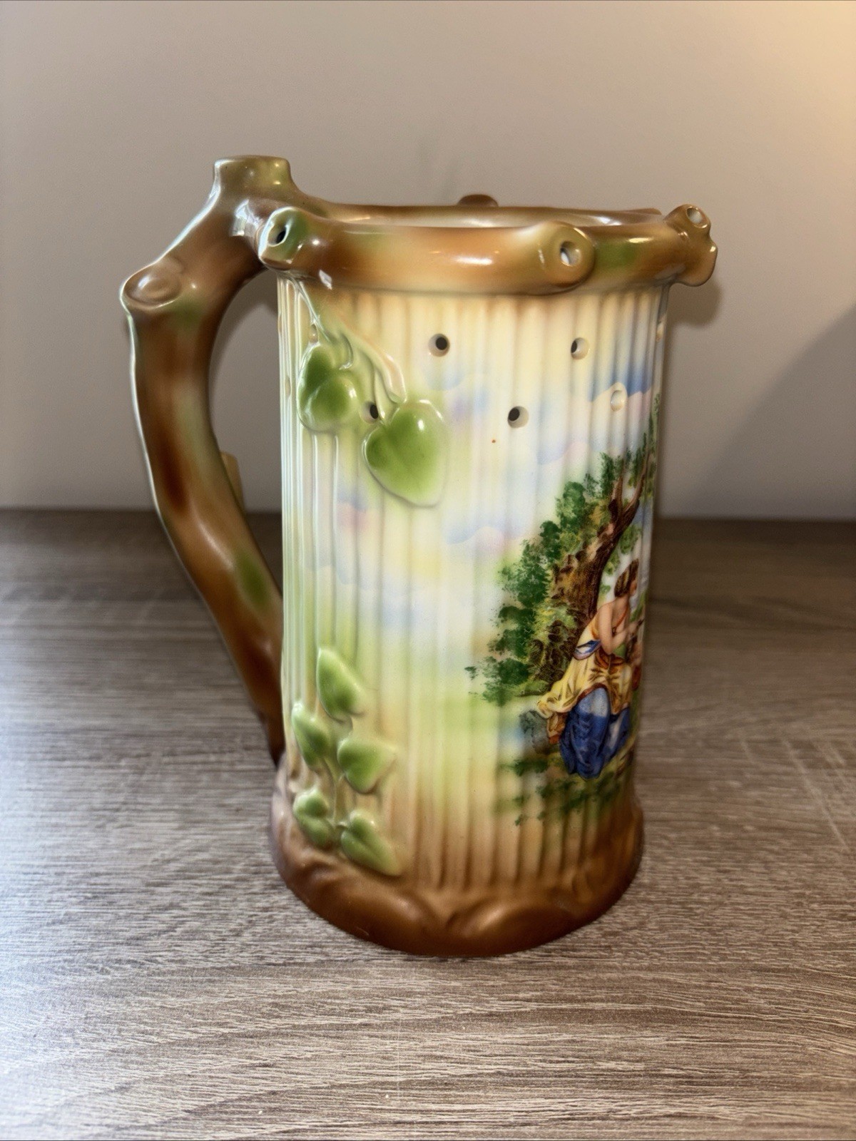 Vtg Gerold Porzellan 'Puzzle Stein' West Germany Holes Neutettau Rare