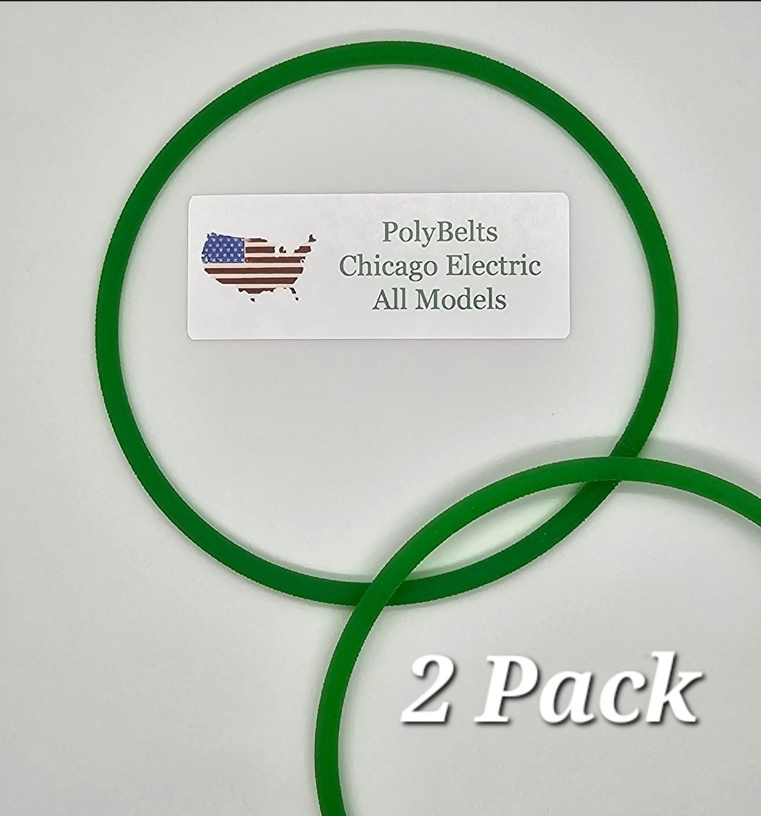 Chicago Electric/Central Machinery Replacement Belt (Polyurethane). 2-Pack. Chicago Electric/Central Machinery Replacement Belt (Polyurethane). 2-Pack.