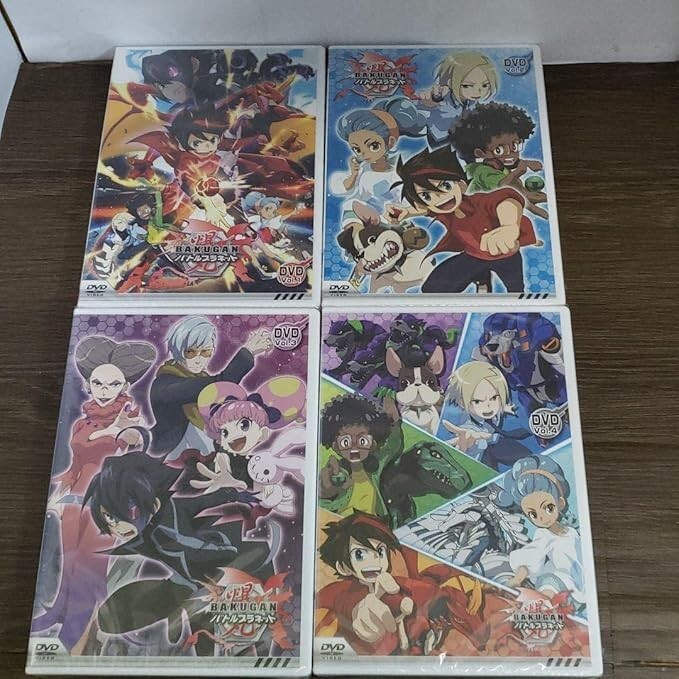 Bakugan Battle Planet DVD-BOX vol.1-4 (3 discs each) Anime japan Used