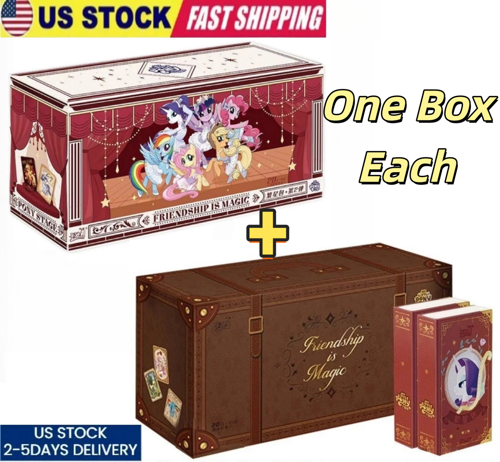 Lot 2 Kayou My Little Pony Friendship Is Magic Booster Trading Card Wave 1+2 Box