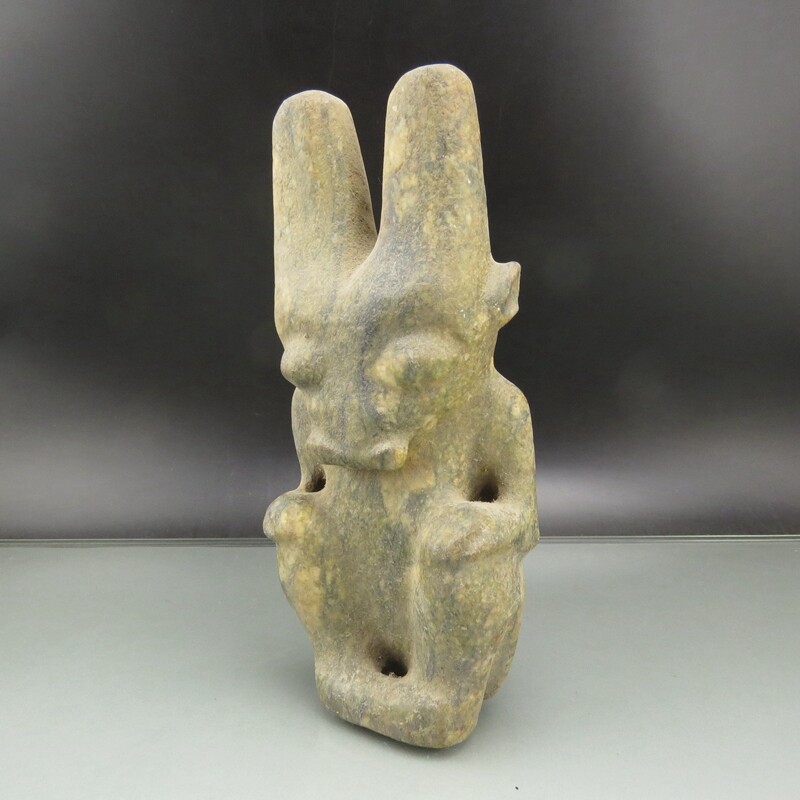 Chinese old jade,Hongshan culture,Collectibles,rare Apollo,statue G(7027)