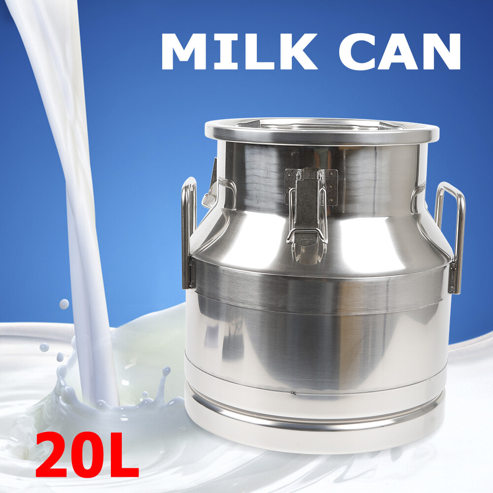 12-60L Gallon Stainless Steel Milk Can Barrel, Milk Jug Milk Bucket Storage Pot 12-60L Gallon Stainless Steel Milk Can Barrel, Milk Jug Milk Bucket Storage Pot
