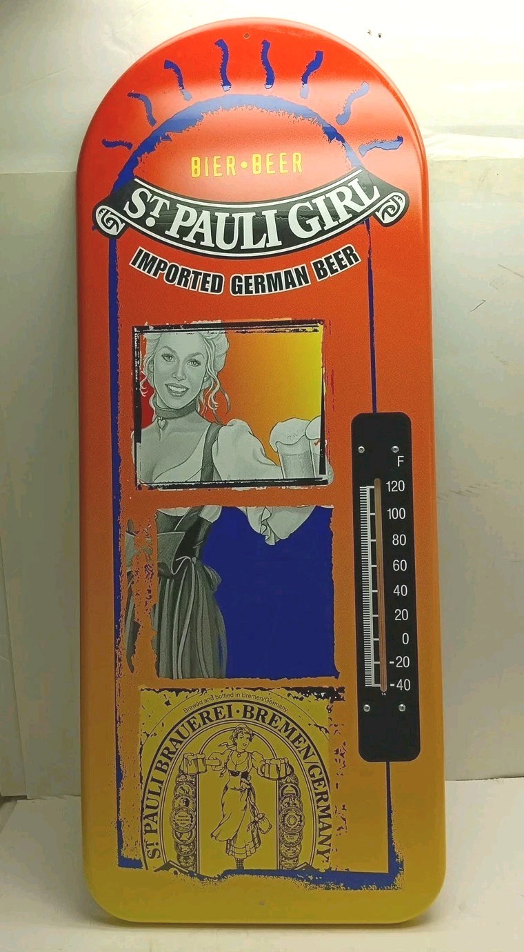 St Pauli Girl Brewery Vintage Bremen Germany Thermometer  27\