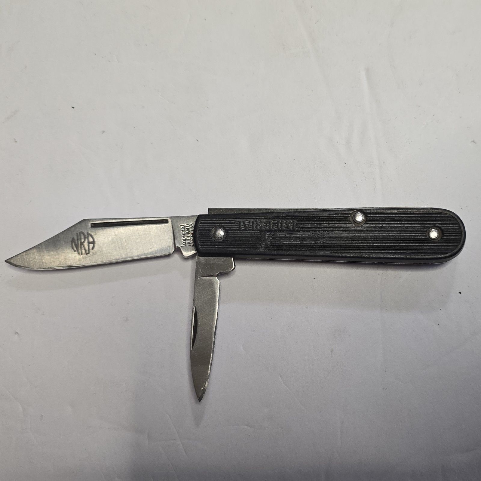 Vintage Imperial NRA 2 Blade Knife Made In Ireland Between 1988-2003 Vintage Imperial NRA 2 Blade Knife Made In Ireland Between 1988-2003
