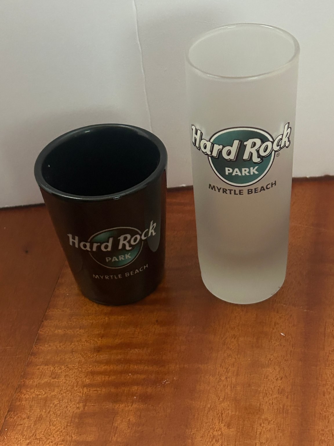 Hard Rock Park Myrtle Beach SC Shot Glass & Shooter Glass Souvenir Set