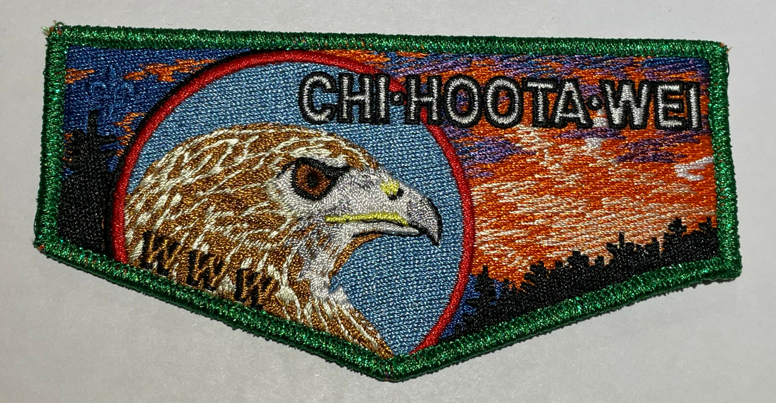 OA Lodge 617 Chi-Hoota Wei Green Mylar  Flap Mint Boy Scout RC1