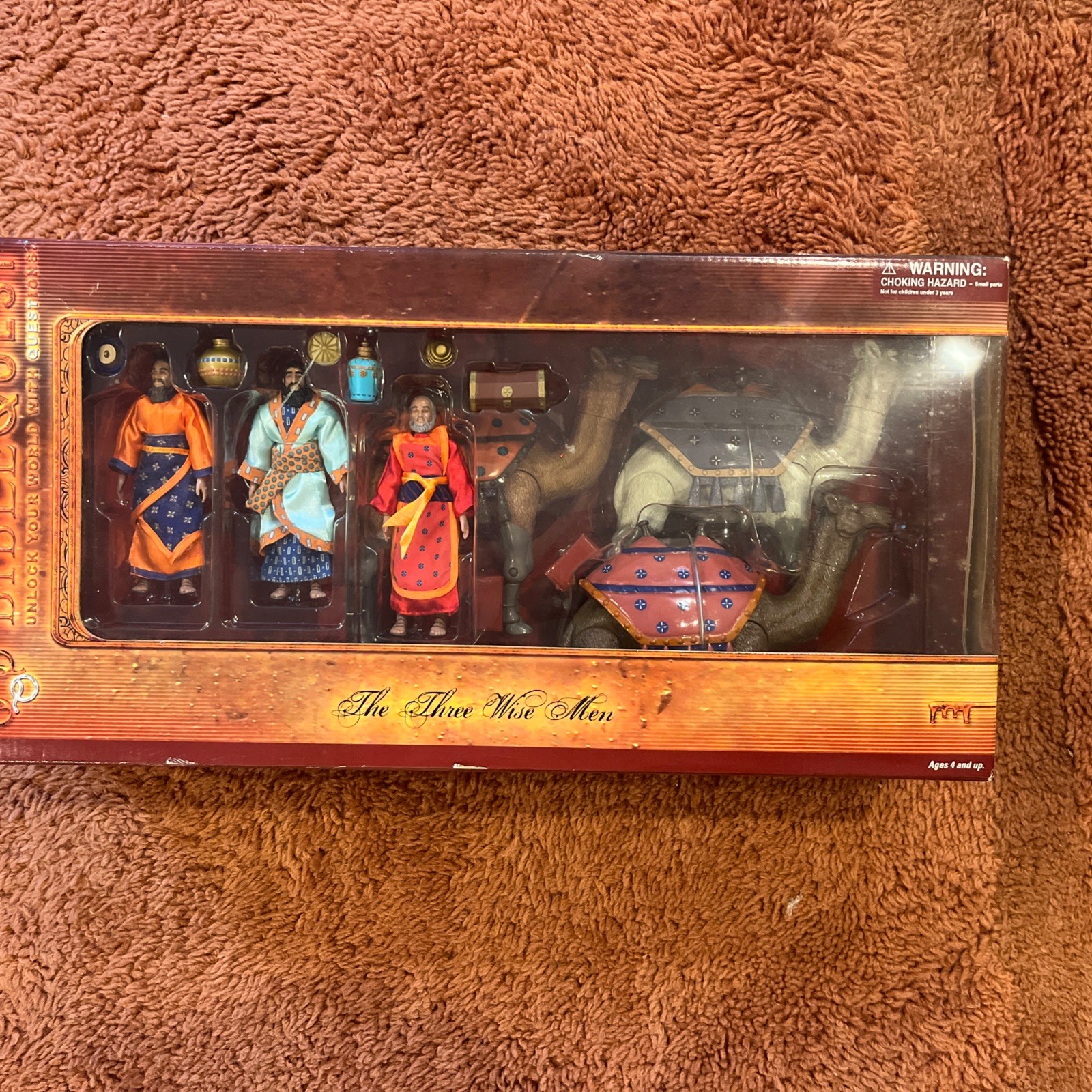 Bible Quest ~ The Three Wise Men & Camel Action Figure Nativity Set Playset Bible Quest ~ The Three Wise Men & Camel Action Figure Nativity Set Playset
