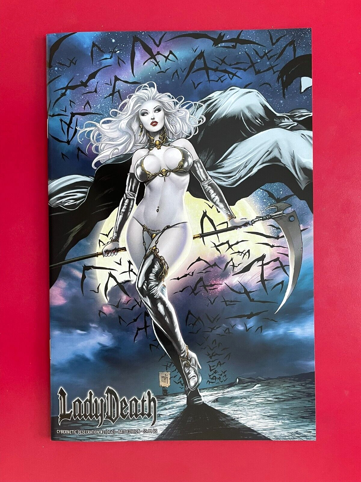 LADY DEATH CYBERNETIC DESECRATION #2 Bats (NM) MIKE KROME Variant 2024 La Muerta