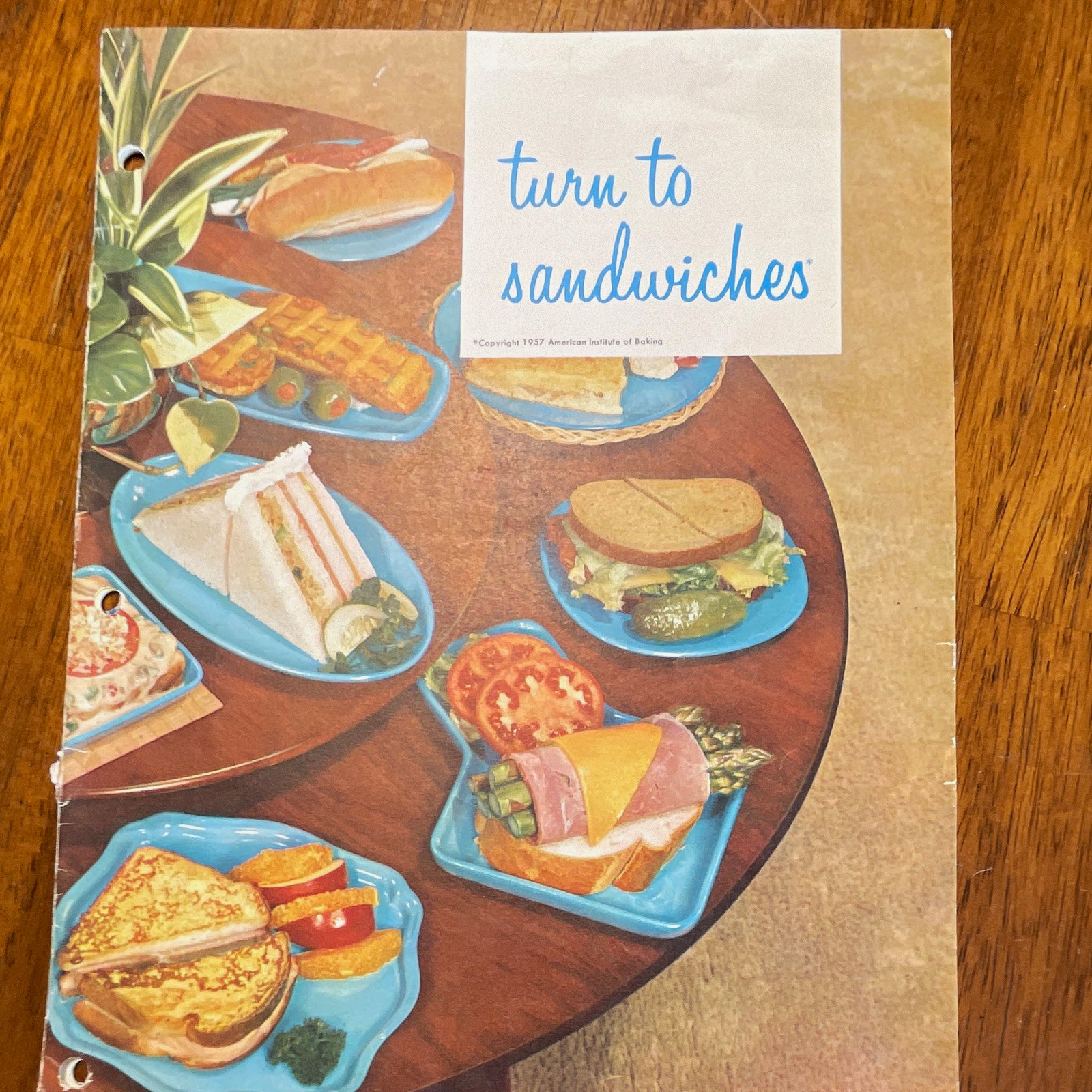American Institute of Baking Turn to Sandwiches Booklet 1957