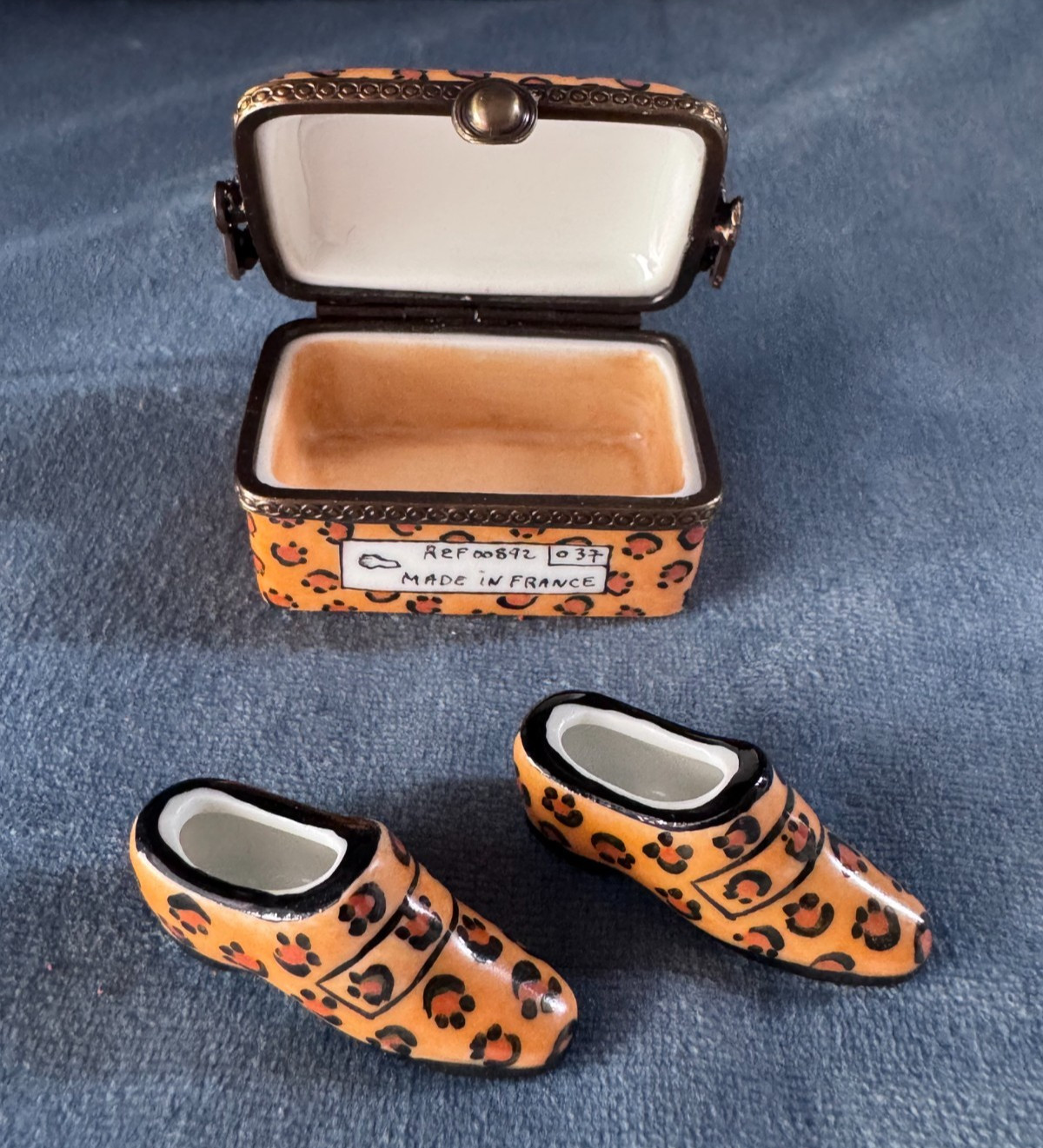 Limoges France Leopard Trinket Box Limoges France Leopard Trinket Box