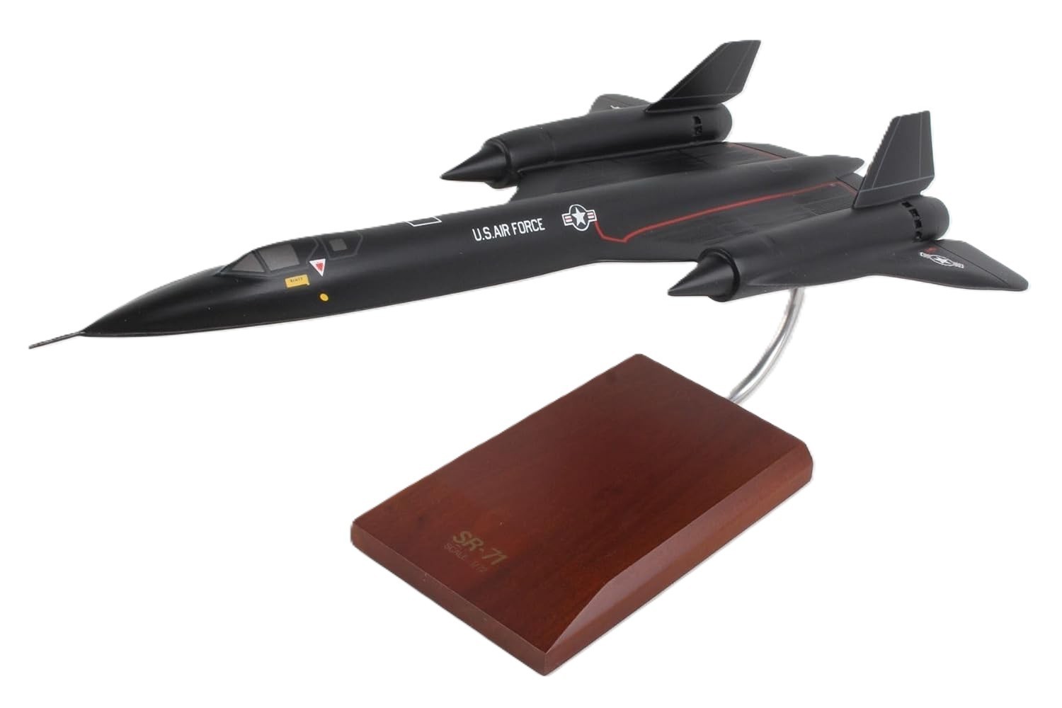 USAF Lockheed SR-71 Blackbird Desk Display Supersonic Model 1/72 SC Airplane