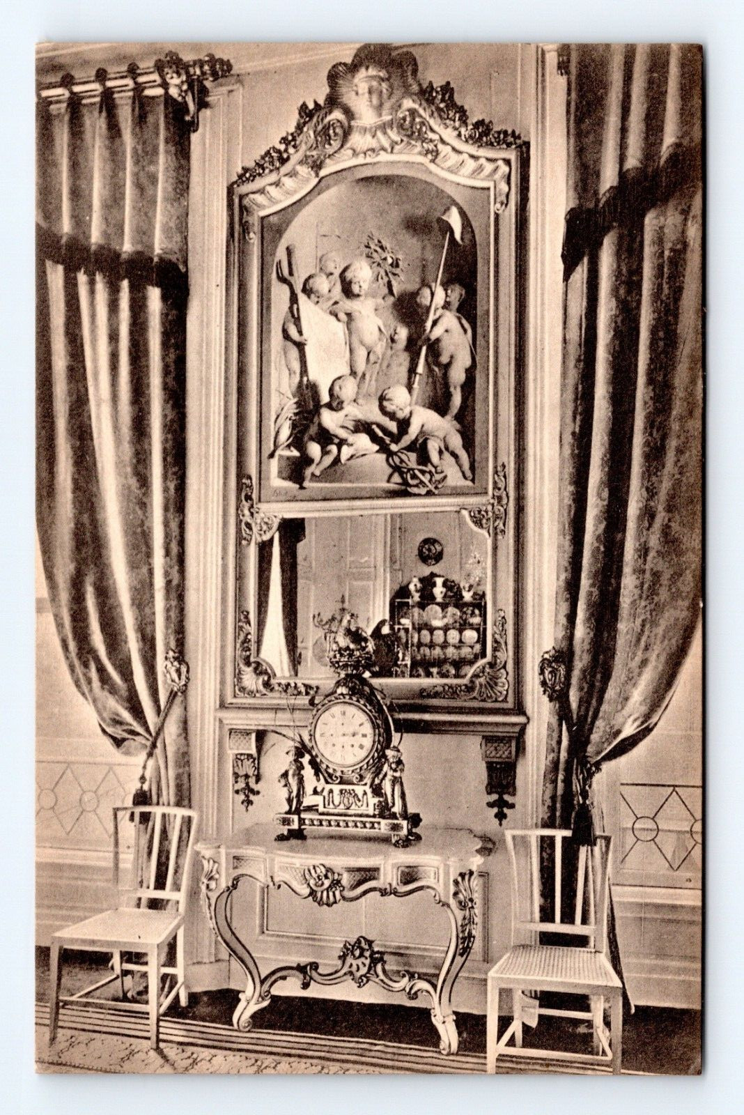 Grisaille Panel The Hague House of the Wood Netherlands UNP DB Postcard H16