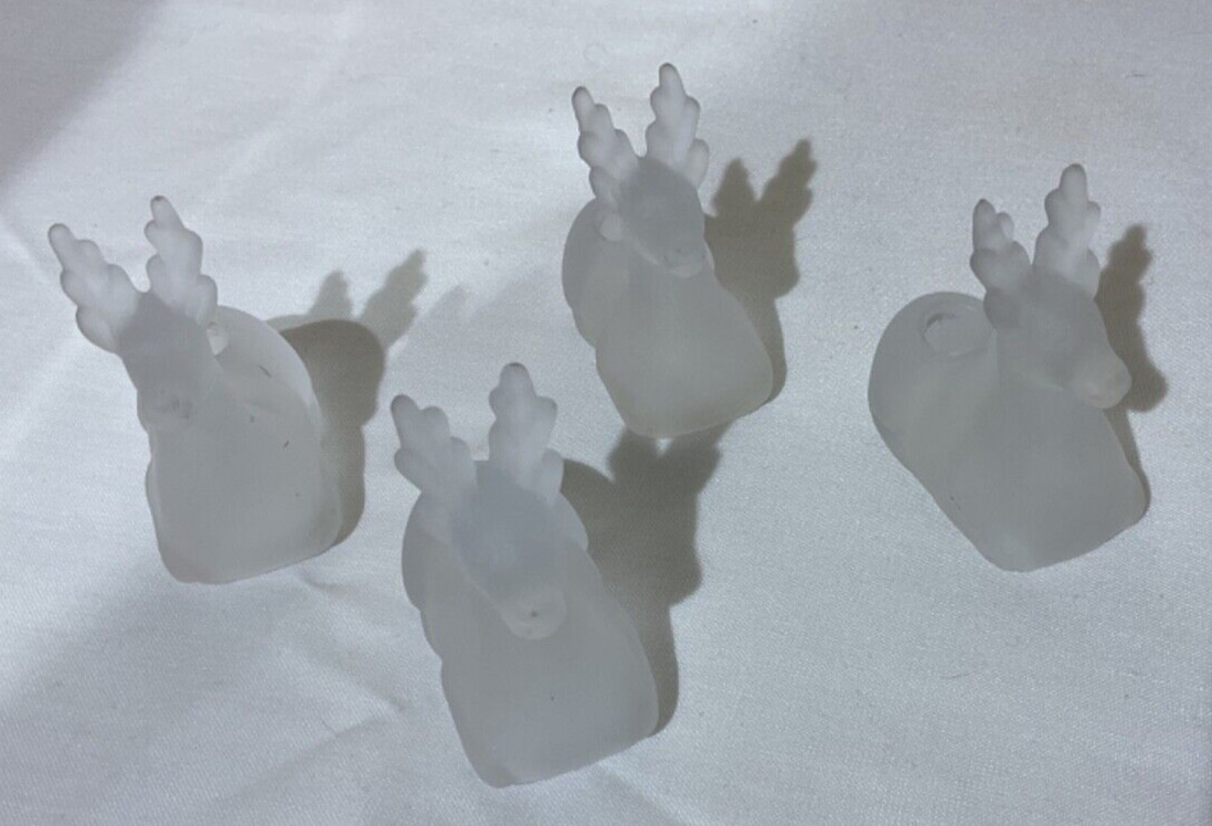 Deer Candle Holders Vintage Set of 4/use Mini Tapered candles