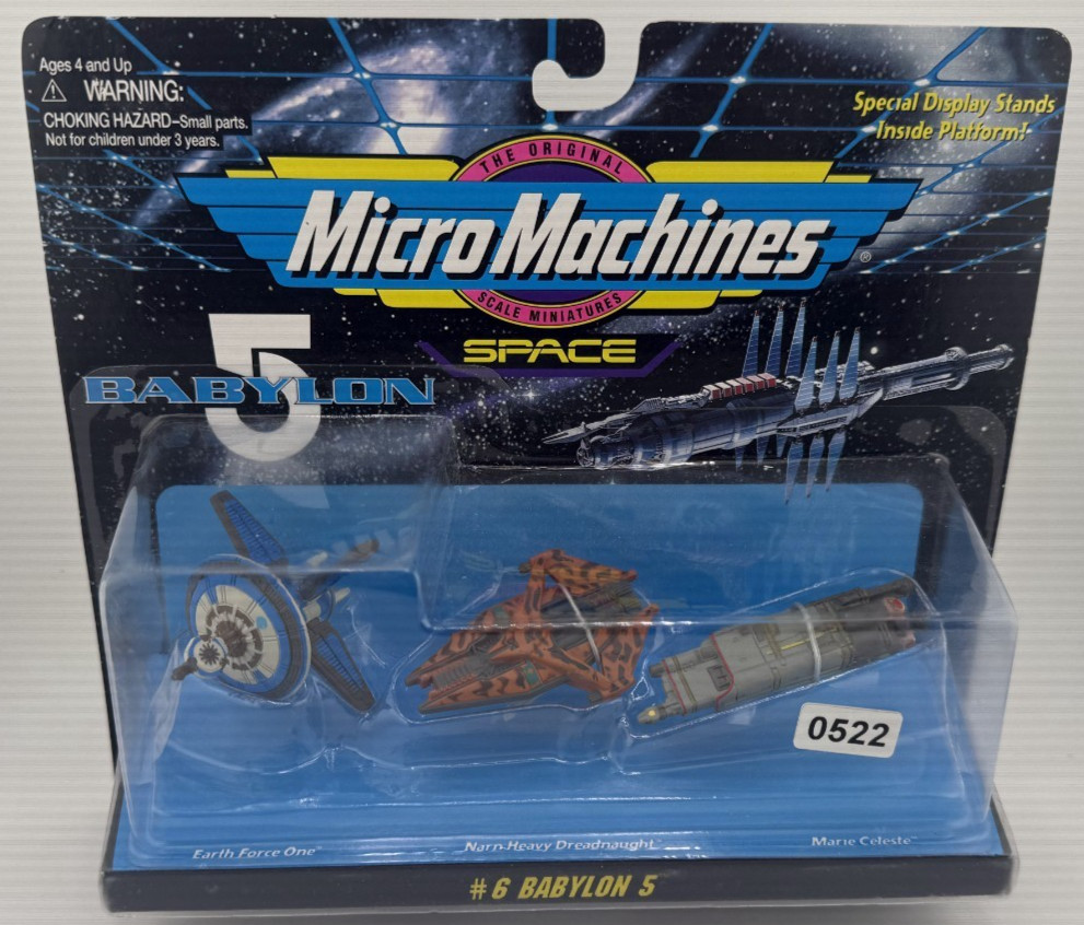 Vintage 1996 Micro Machines Babylon 5 Collection #6 3 Ship Pack 65626 NIP
