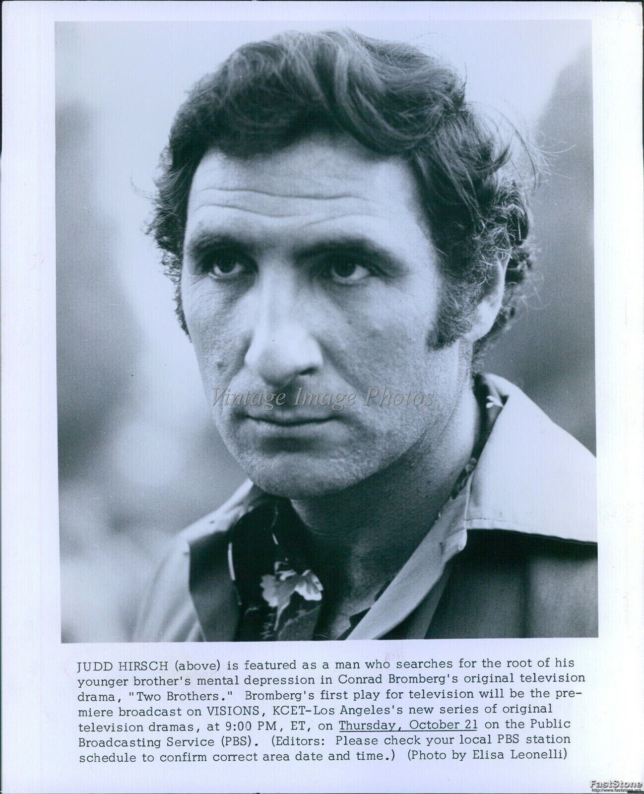 1978 Two Brothers Conrad Bromberg\'S Drama Stars Judd Hirsch Tv Photo 8x10