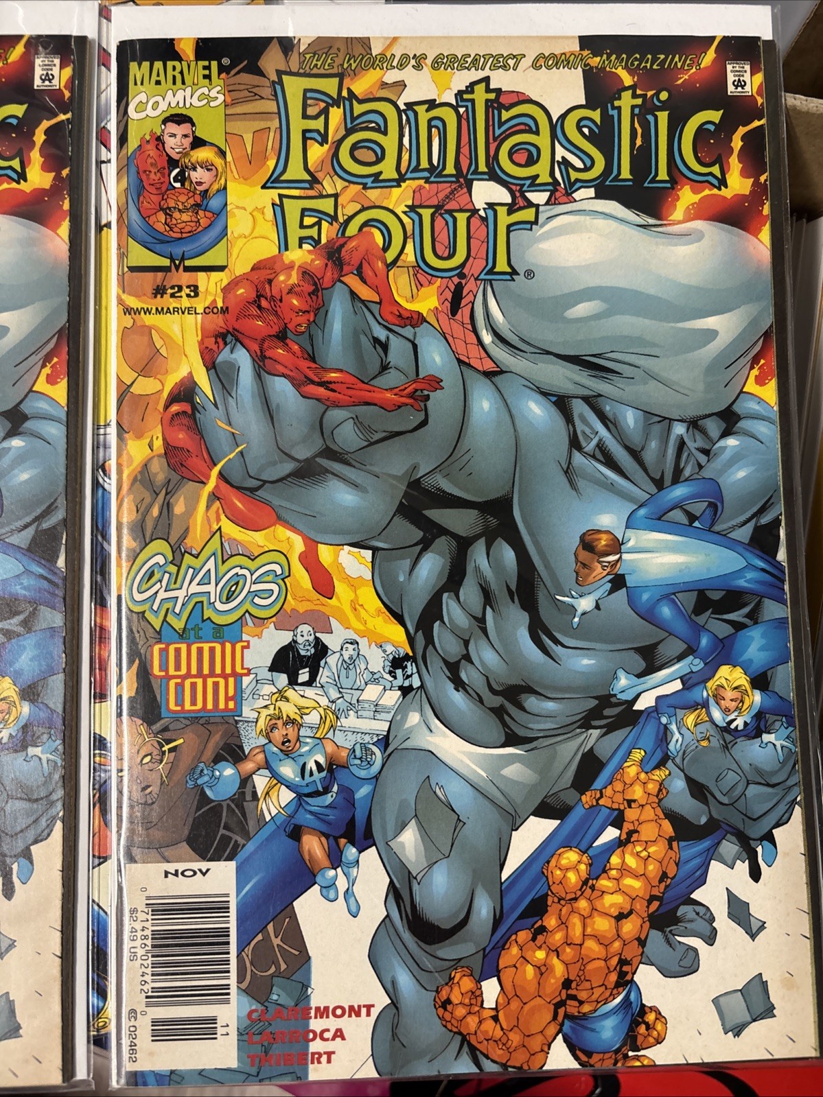 1999 FANTASTIC FOUR V3 #23 SUPER RARE NEWSSTAND AND $2.49 PRICE VARIANT NM 1999 FANTASTIC FOUR V3 #23 SUPER RARE NEWSSTAND AND $2.49 PRICE VARIANT NM