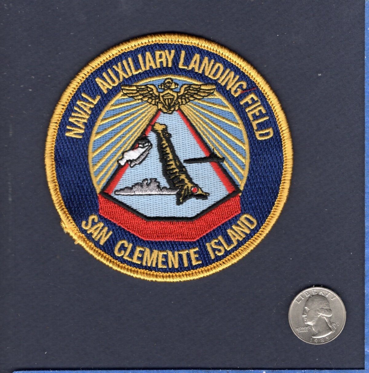 NALF Naval Auxiliary Landing Field SAN CLEMENTE ISLAND CA US Navy Squadron Patch
