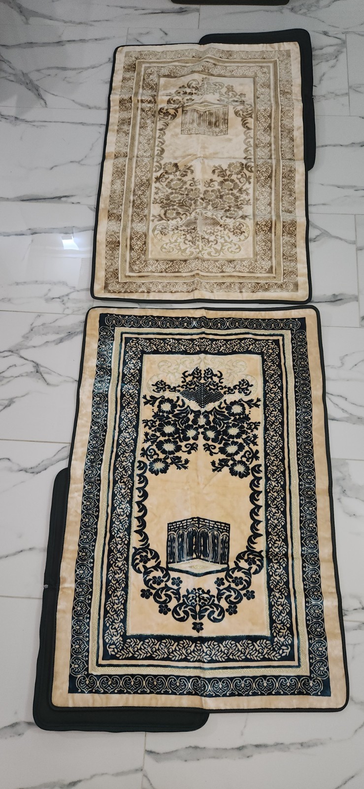 Authentic His and Her Prayer Mats – Elegant Pair Imported from Saudi Arabia Authentic His and Her Prayer Mats – Elegant Pair Imported from Saudi Arabia