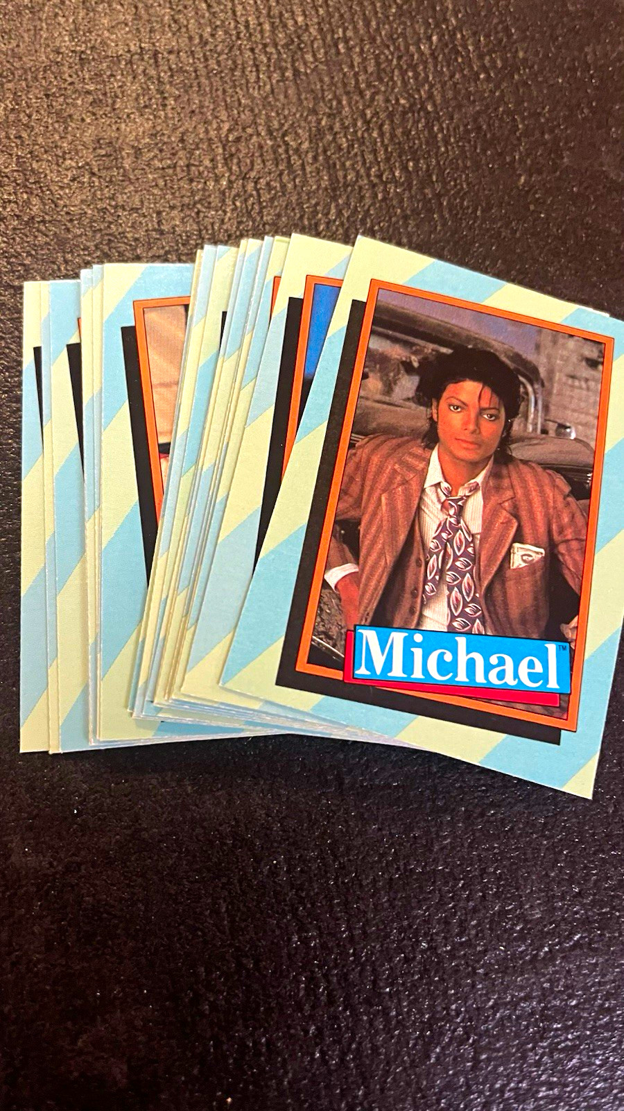 Vintage 1984 Michael Jackson Non-Sport Trading Cards Green Lot 24 Different Vintage 1984 Michael Jackson Non-Sport Trading Cards Green Lot 24 Different